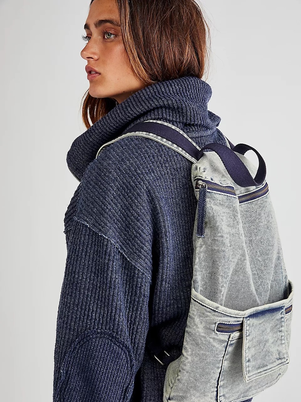 Free People Denim Daze Backpack